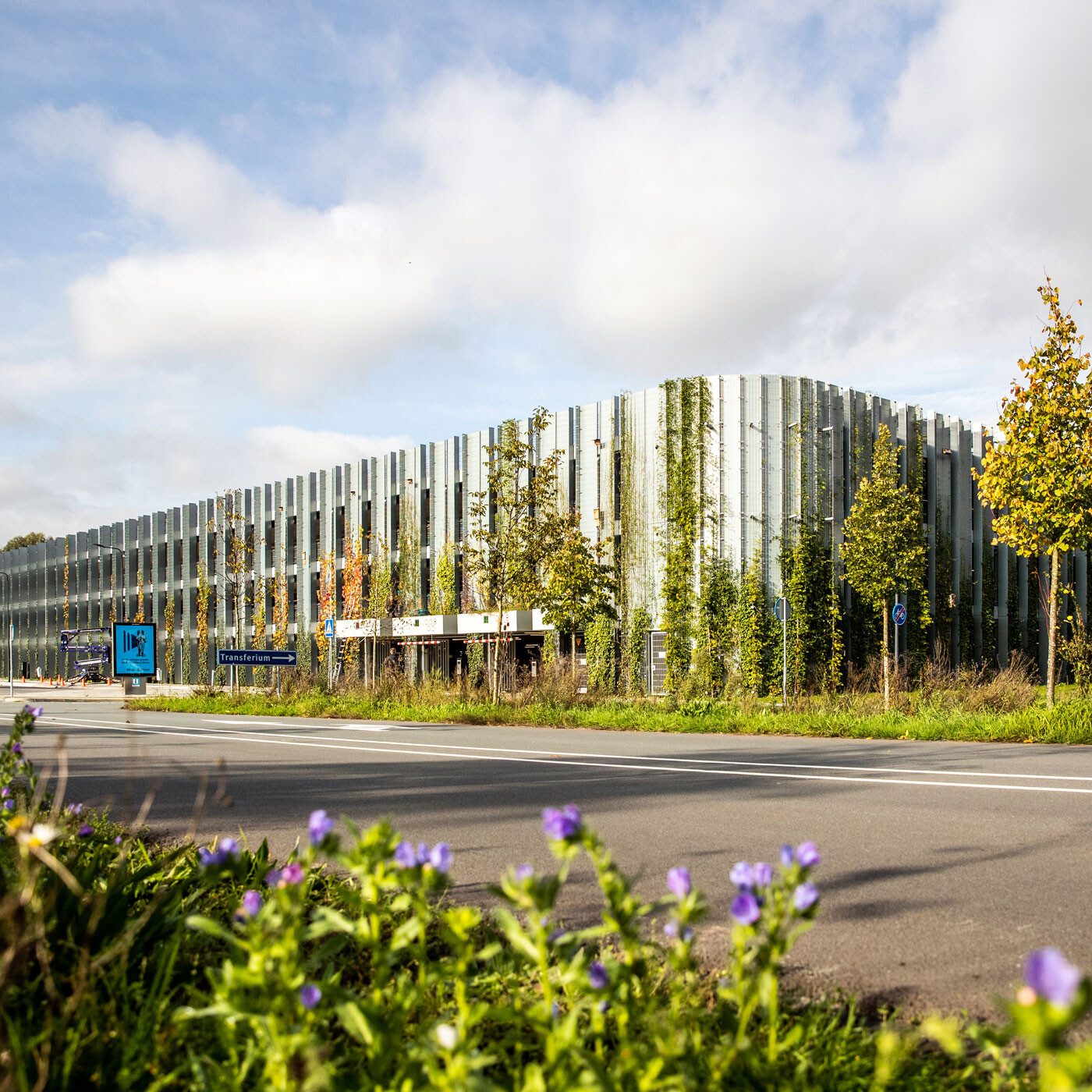 Man en vrouw in overleg in groene omgeving